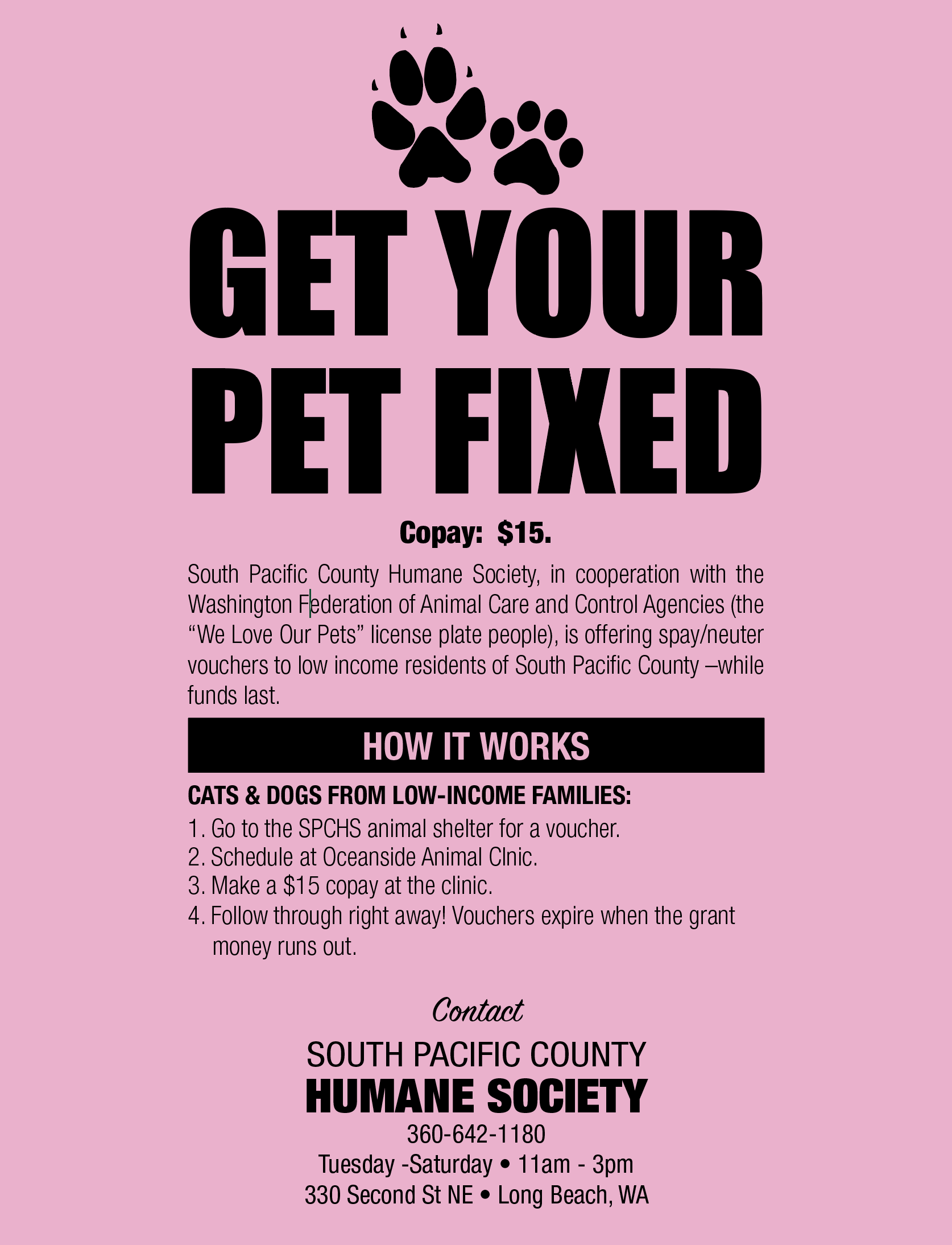 Get your pet fixed
