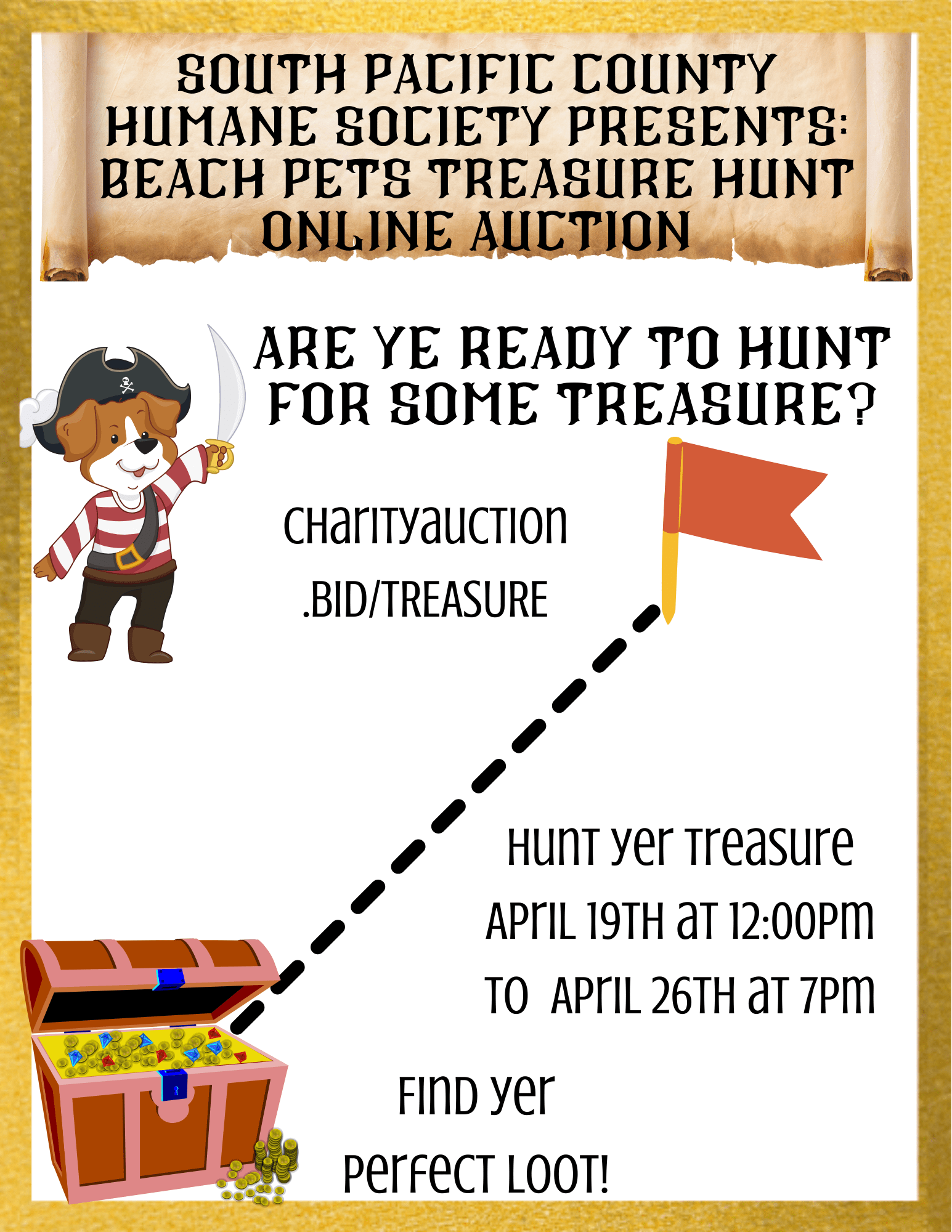 Beach Pets Treasure Hunt
